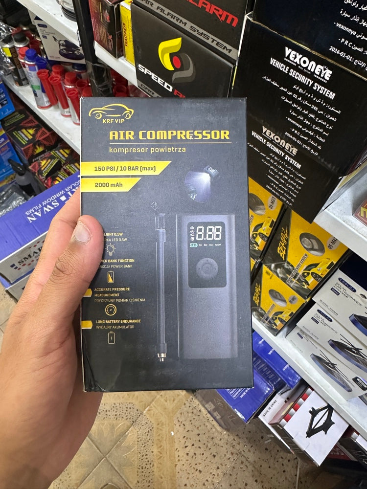 compreseur + Power bank + torche (3en1) ((Original🚨quality superieur))